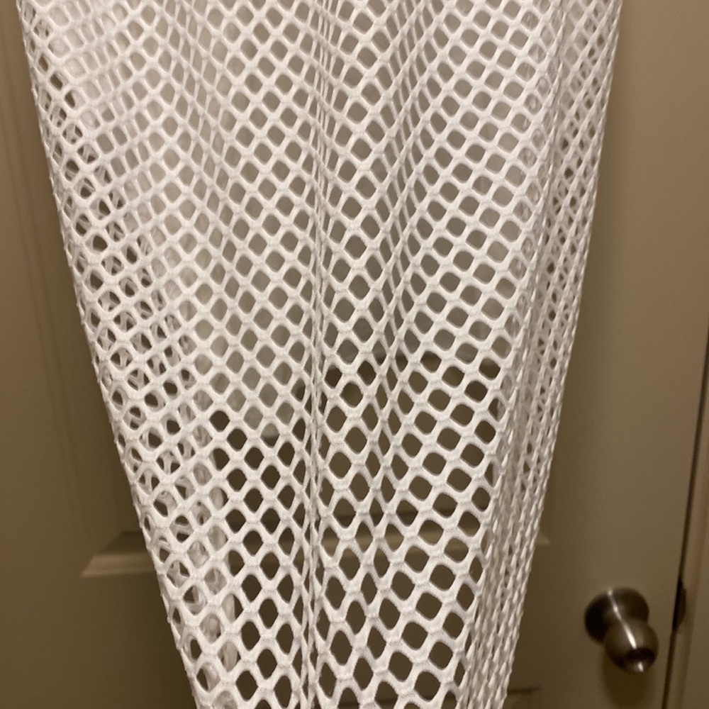 White, swimsuit cover-up. Netted back! - Picture 5 of 7